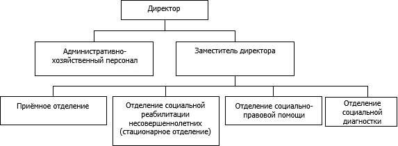Структура ГКУ «Социально-реабилитационный центр для несовершеннолетних «Ласточка» Шатковского района»