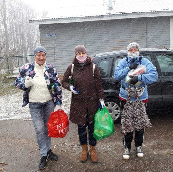 Помощь волонтёров