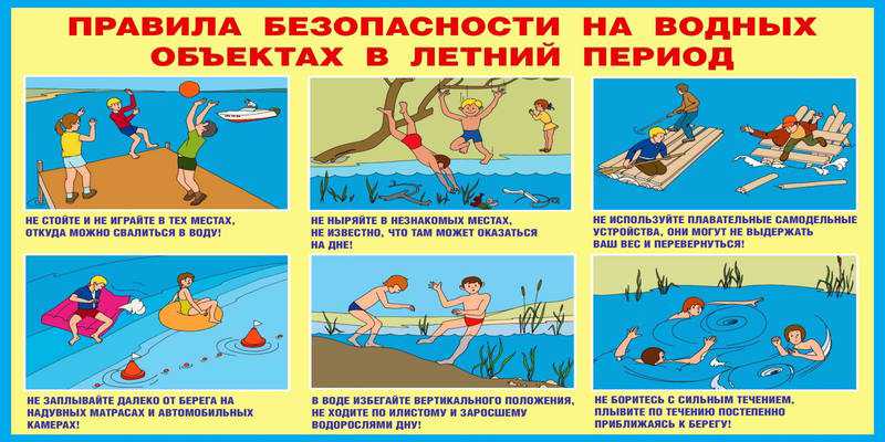  Правила безопасного поведения на воде в летний период