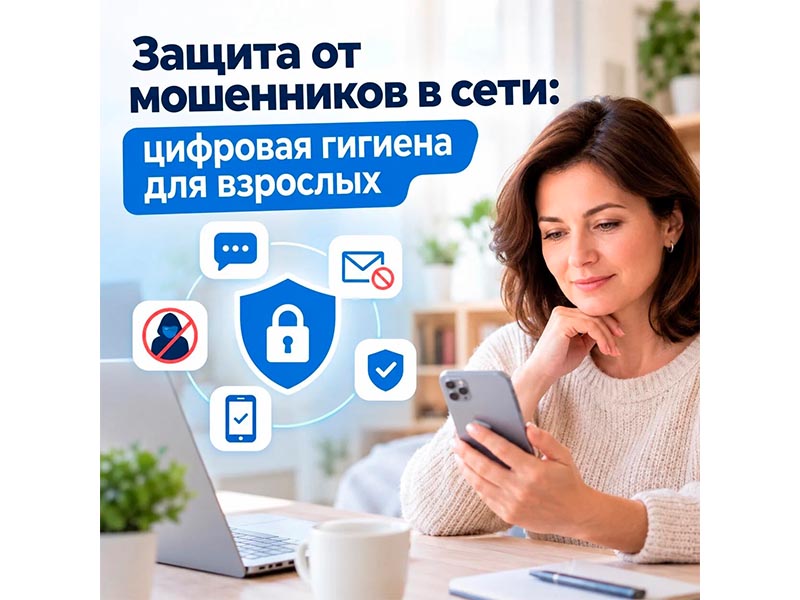 Защита от мошенников в сети: цифровая гигиена для взрослых