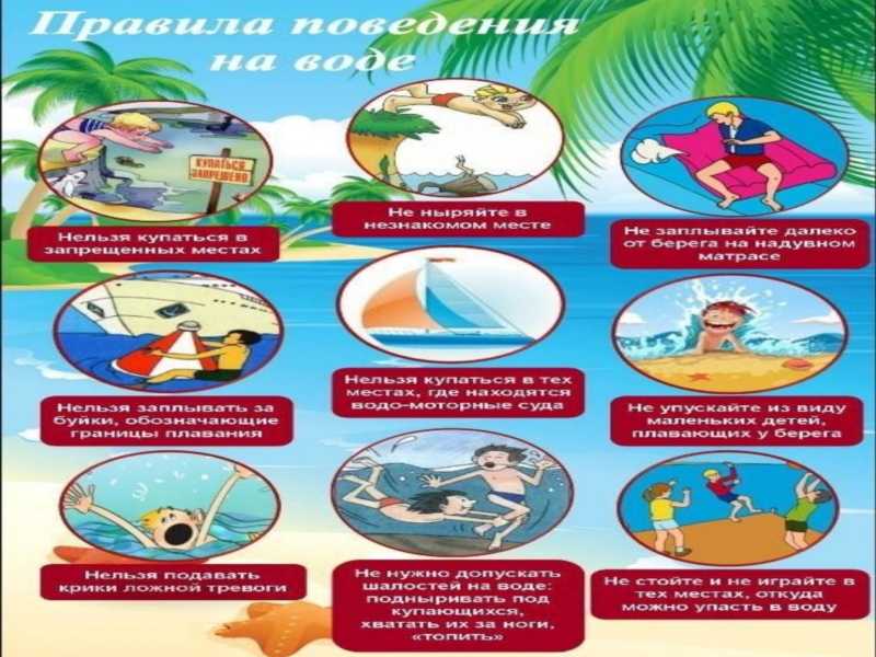 Правила безопасного поведения на воде в летний период