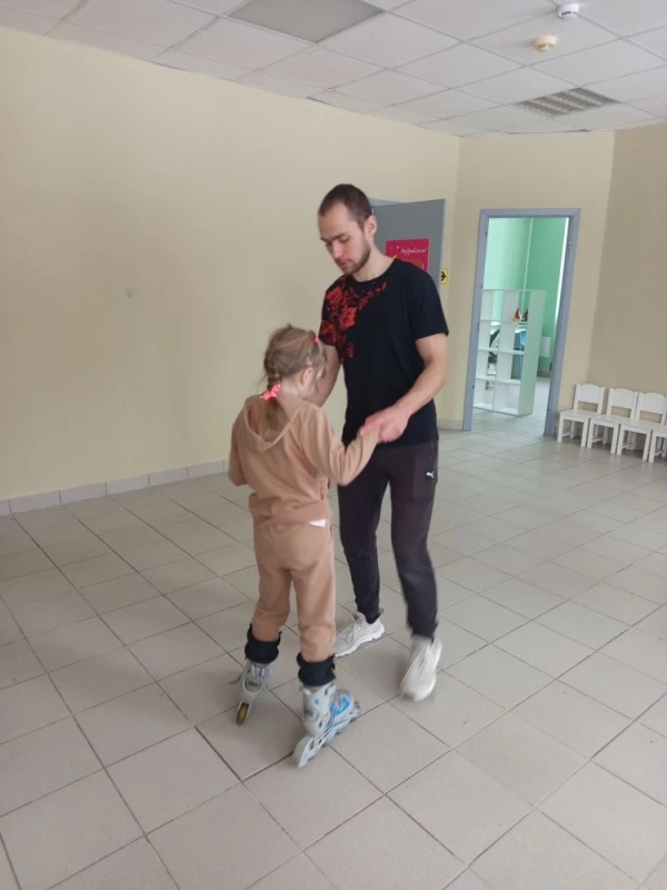 Занятия на роликах в дневном отделении