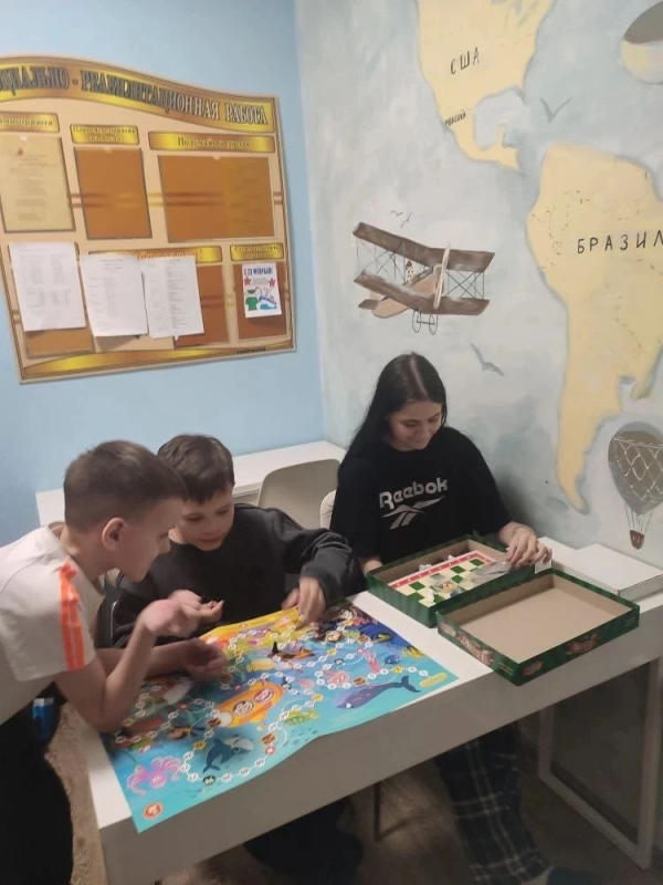 Настольные игры в центре 