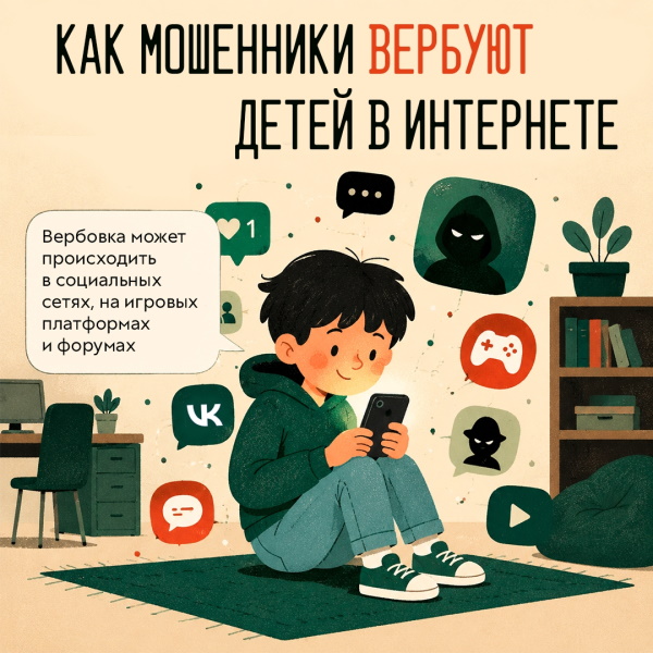 Как мошенники вербуют детей в интернете