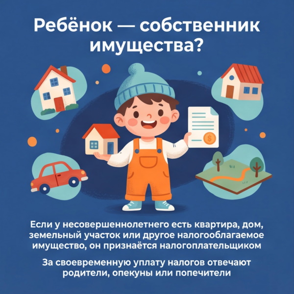 Как оплатить налоги за ребёнка