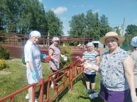 «Благоустройство дома-интерната: новый цвет- новая атмосфера»