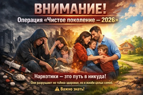 Внимание! Операция «Чистое поколение — 2026»
