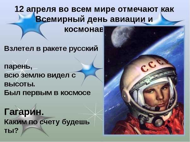 Юрий Гагарин - первый в космосе