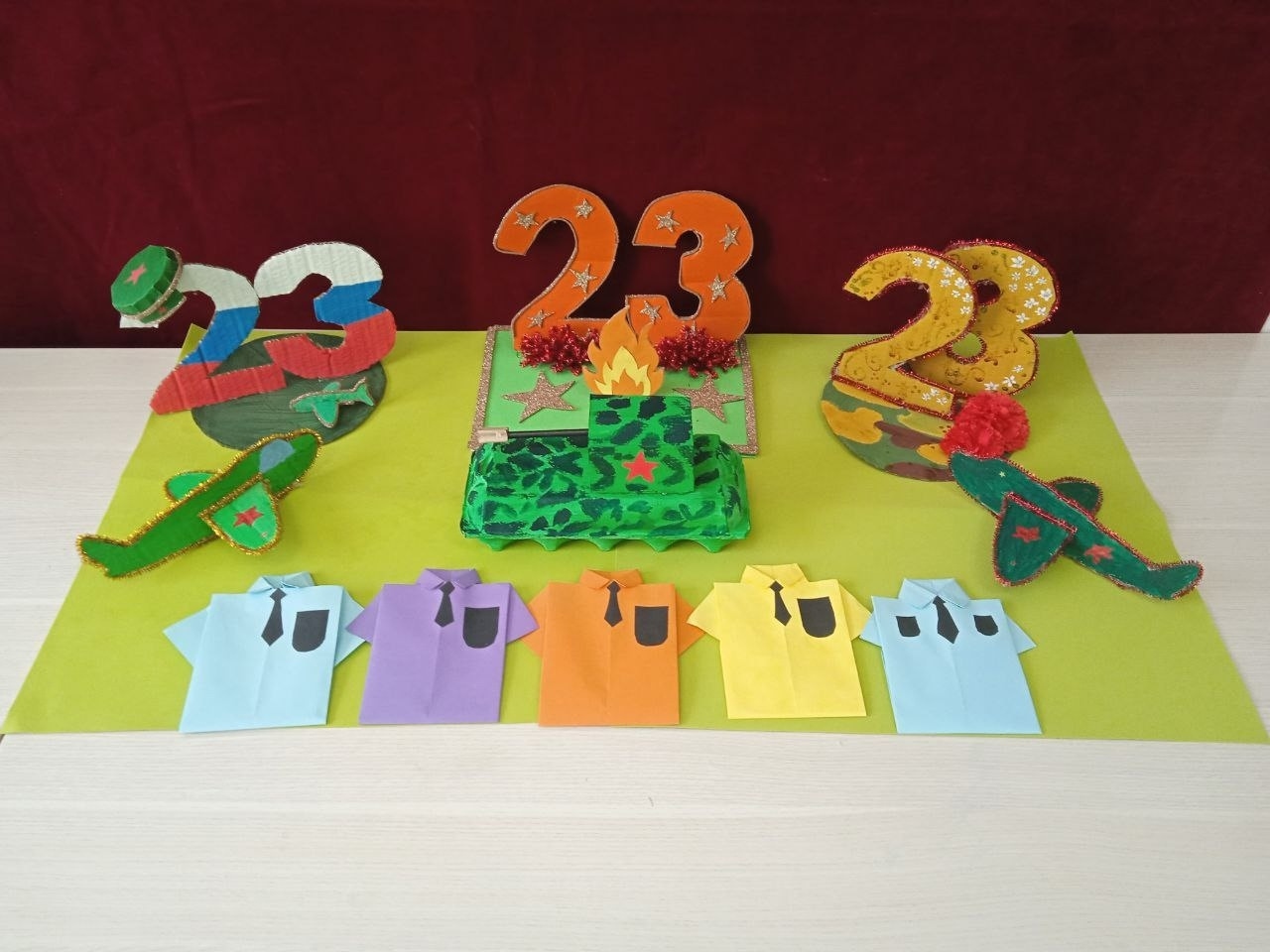 Защитникам Отечества посвящается: творческая мастерская по изготовлению композиций к 23 февраля 