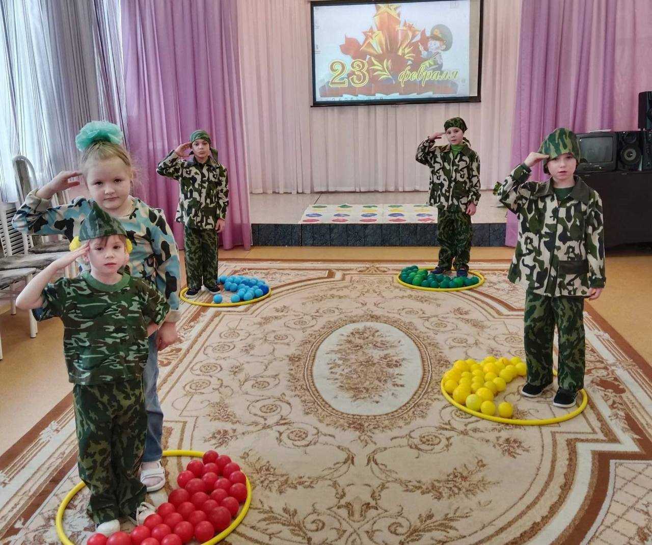 В День Защитника Отечества по традиции были проведены тематические игры для воспитанников