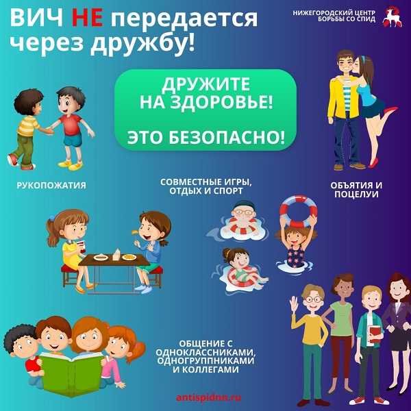 ВИЧ не передается через дружбу!
