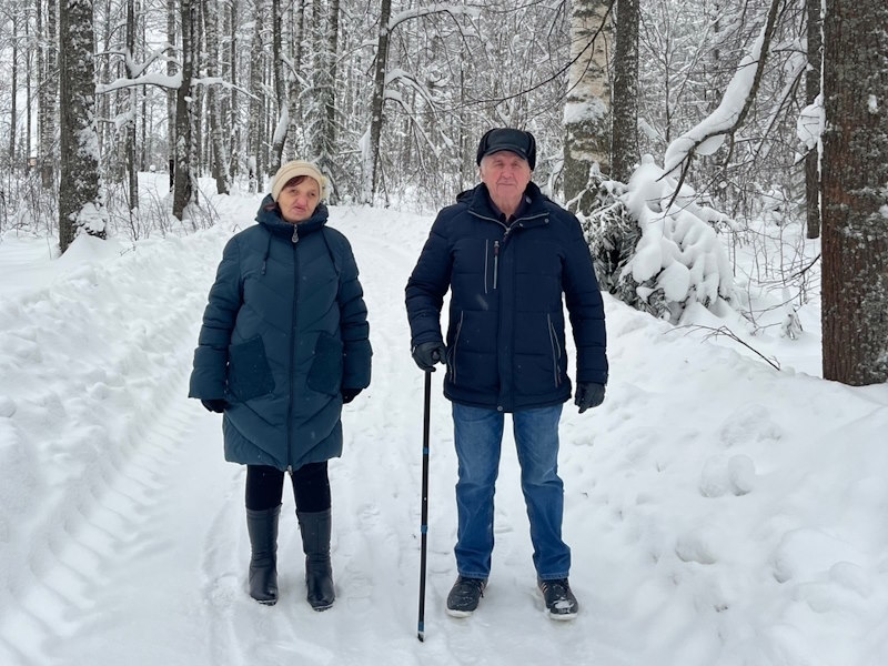 Зимняя прогулка по лесу.