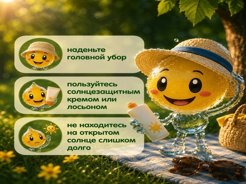 Как пережить жару и не получить солнечный удар?
