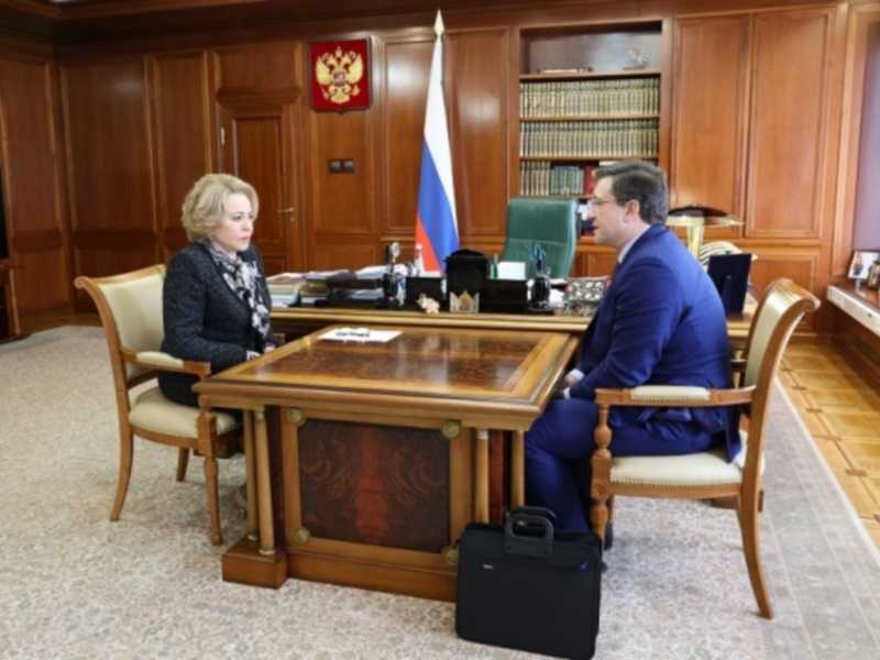 Глеб Никитин представил Валентине Матвиенко региональные меры поддержки семьи